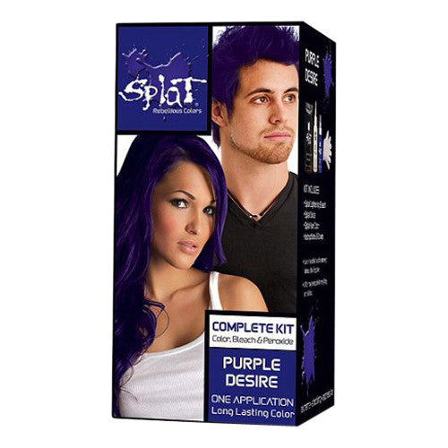 Splat Purple Desire, Semi-Permanent Hair Dye for All Hair Colors, 1 Kit